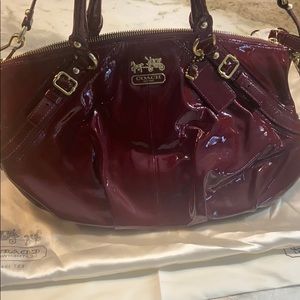 New Coach patent leather tote